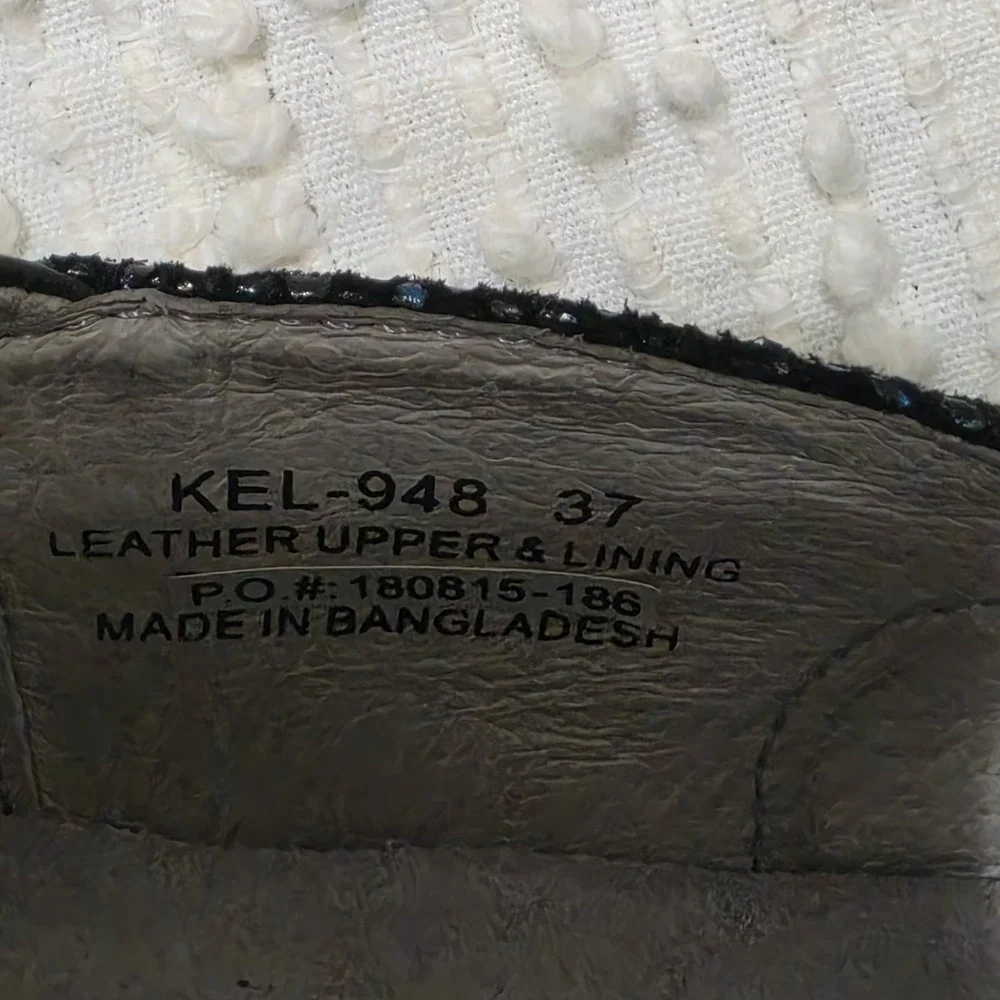 Alegria Keli Devine KEL 948 Black / Blue Shoe Loafer Women's Size 37 / 6.5 US